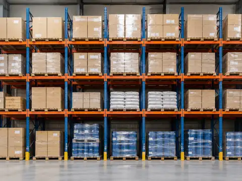 Selective pallet racking with individually accessible pallet positions